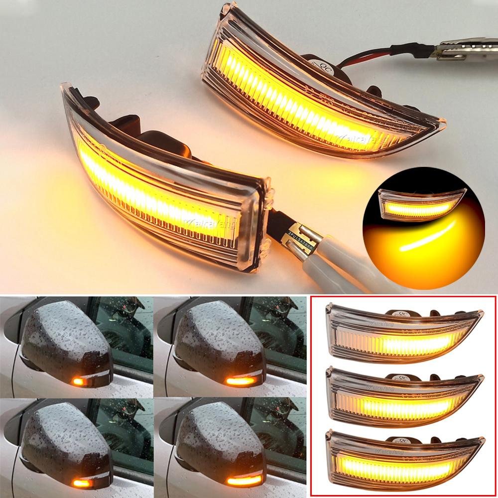 LED Dynamic Turn Signal Light Side Mirror Sequential Indicator Lamp For Renault Megane MK3 Scenic Fluence Latitude Safrane