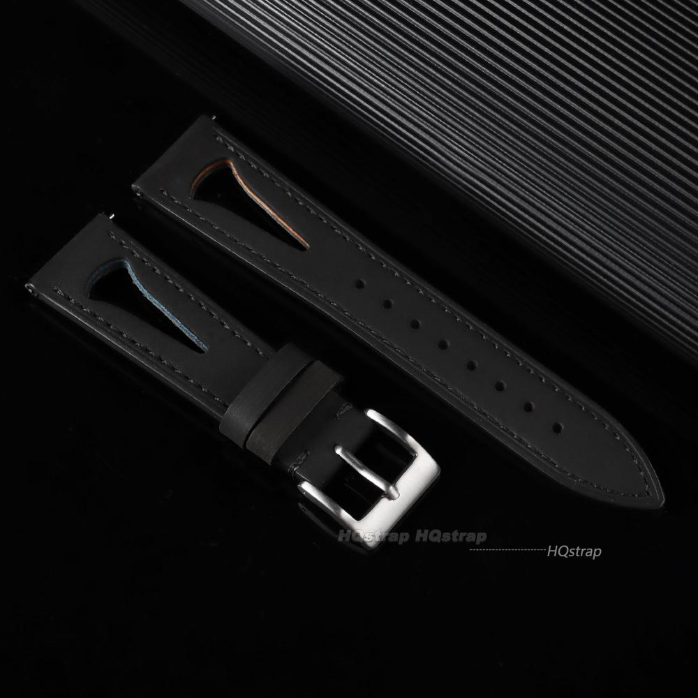 Leather Watchband Oil Wax Cowhide Strap Universal Retro Bracelet Waterproof Wristbelt Breathable Sport Belt 20mm 21mm 22mm 24mm