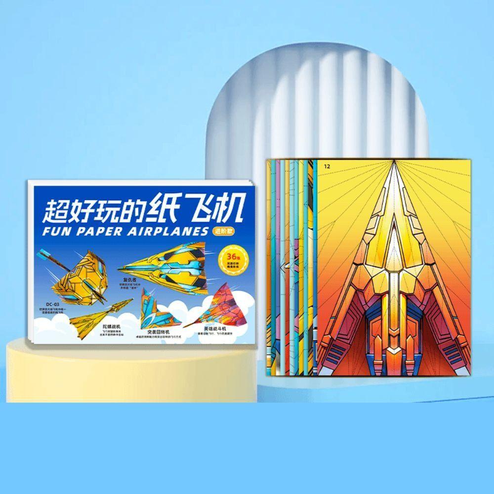 Montessori Origami Airplane Set DIY Aircraft Educational Toy  for Children Toddler Kids