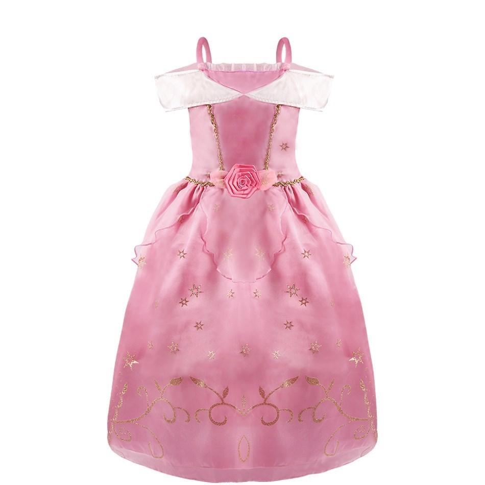 Little Girl Cinderella Dress Rapunzel Belle Halloween Costume Kid Birthday Party Christmas Fancy Evening Dress 2-10 Years