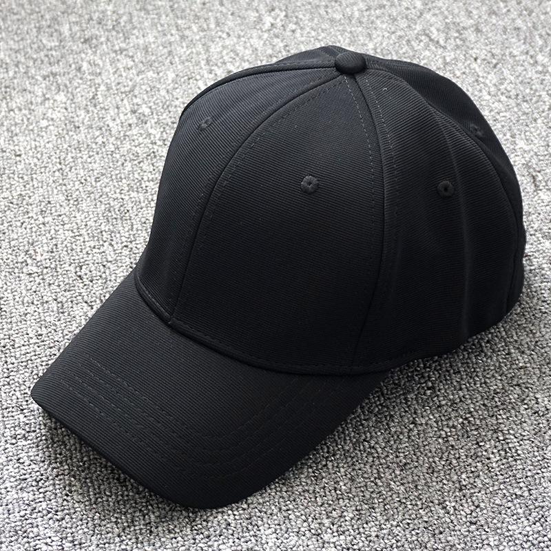 

Чоловіча модна бейсболка в корейському стилі для великих голів - Весняно-літній сонцезахисний козирок із заднім регулюванням XL (60cm+) чорний