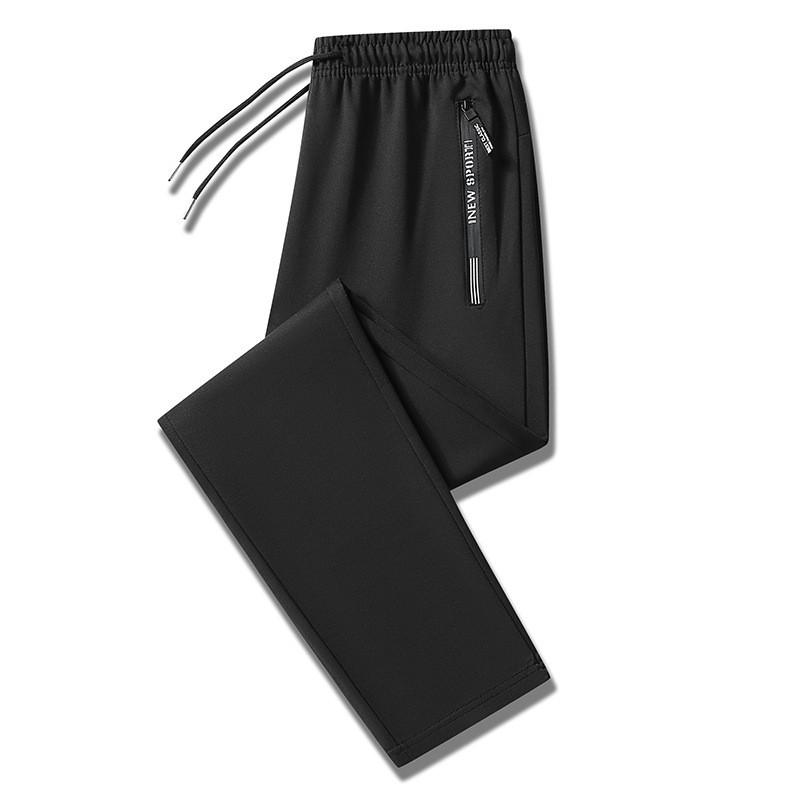 Mens Loose Fit Casual Sweatpants Lightweight Warm Trousers Straight Cut Comfortable Streetwear