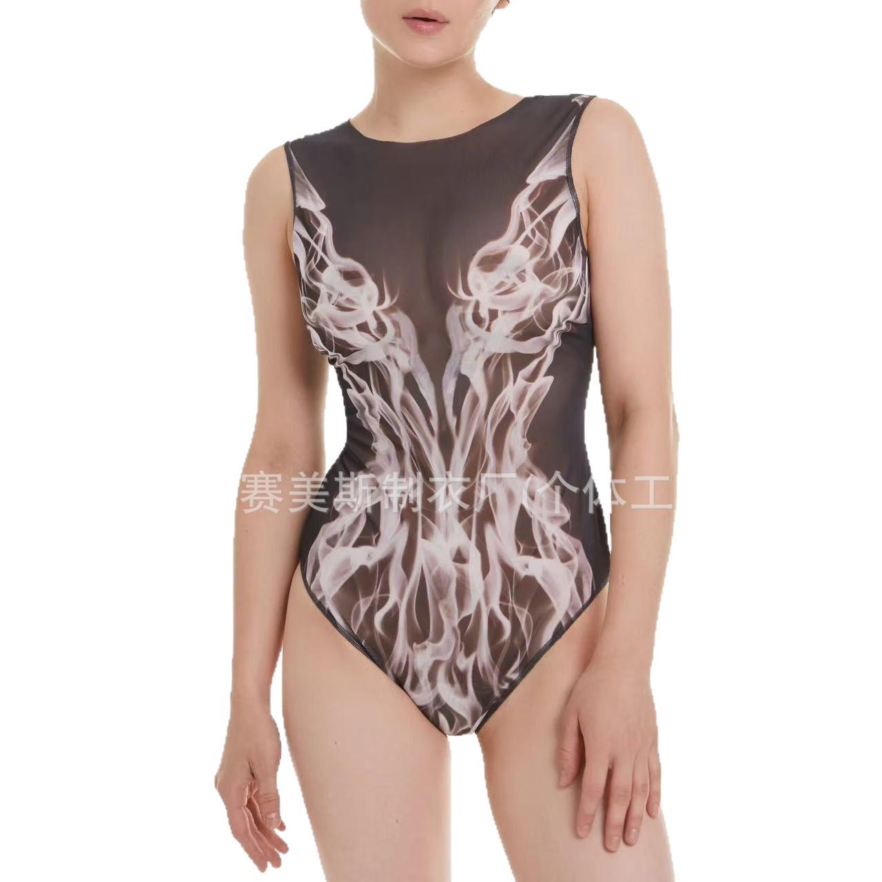 2025 European & American Cross-Border One-Piece Russian Swimsuit Bikini XXL картинки