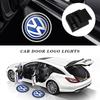 CGLWZ1 1/2Pcs Car Door Emblem LED Light Welcome Lamp Wireless Laser Projector For VW Passat Polo Touran Tiguan Jetta Golf accessories
