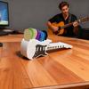 10-Slot Guitar Pick Holder Guitar Shape Plastic Guitar Pick Organizer Space-Saving For Electric, Acoustic, Classical Guitars