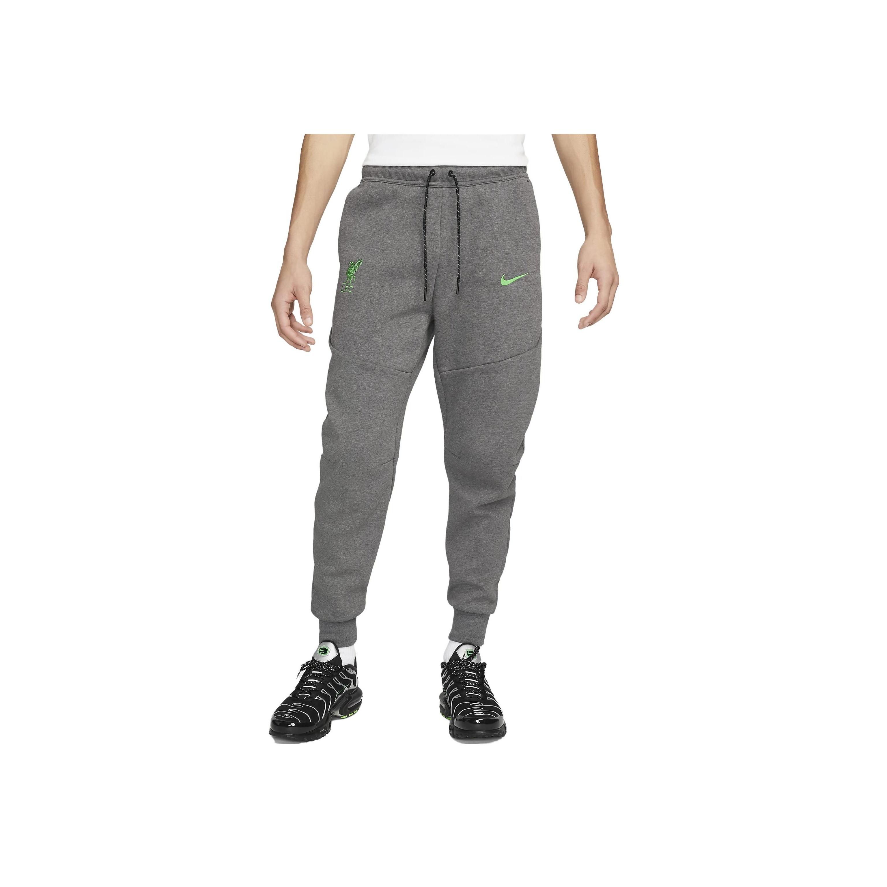 

Nike Liverpool FC Tech Fleece Logo Embroidered Comfortable Lace-Up Knitted Sports Pants Men pants Gray DV4834-071 M