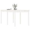 VidaXL Garden Table White 159.5x82.5x76 Cm Solid Pine Wood 823977