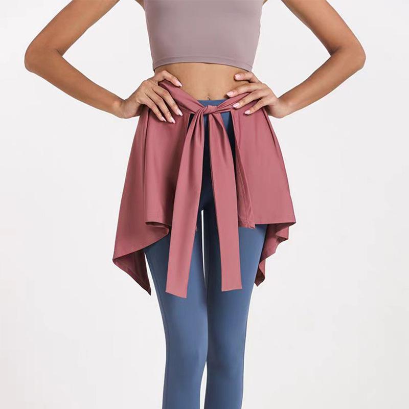 Sports Yoga Short Skirt Anti-exposure Curtain with A Skirt To Cover The Hip Towel Ballet Dance Skirt Yoga Clothes