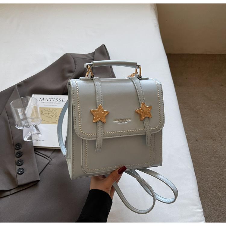 

Retro versatile backpack women s niche design 2025 new fashion high-end texture college student small backpack