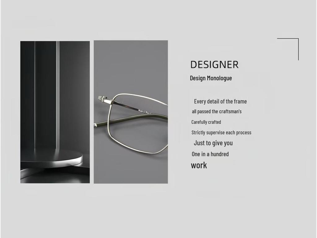 Pure Titanium Eyeglass Frames: Full & Semi-Rimless Styles for Men & Women, Acetate Options, Prescription Compatible for Myopia