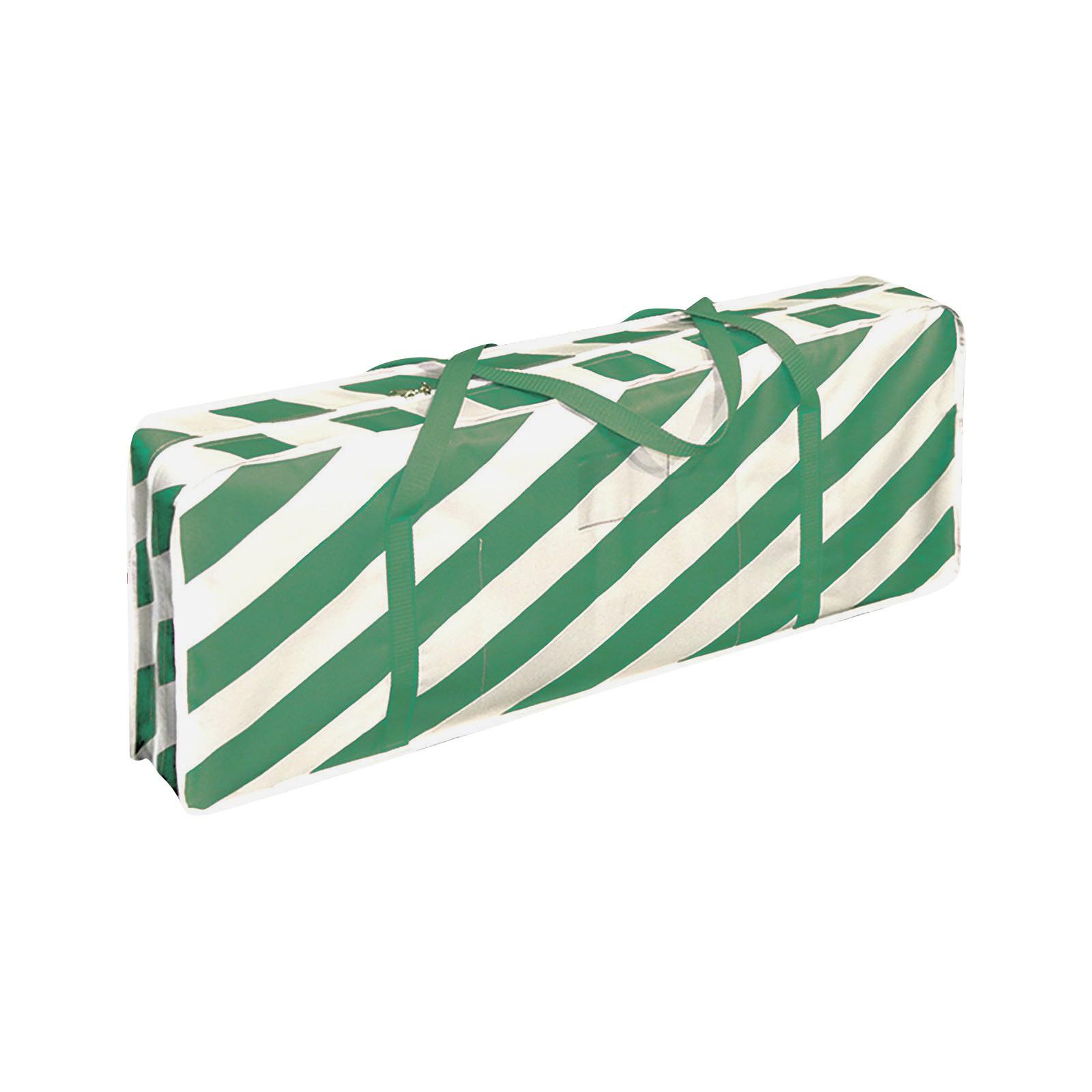 

Christmas Decoration Bag Christmas Tree Print Oxford Bag Flower Paper Garland Storage Bag One Size зелёный