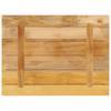 Table Top 90 x 70 x 1.5 cm Rectangular Rough Solid Mango Wood