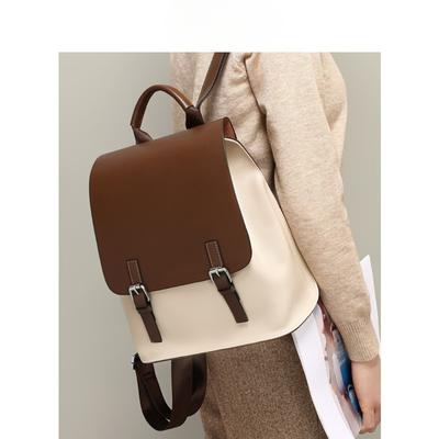 Backpack for Women New Fashion Trendy High Capacity Junior High School Students College Students Leather Backpack