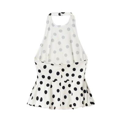 European and American Style, New Women's Clothing, Foreign Style Fashionable Polka Dot Balloon Version Top 1165-071