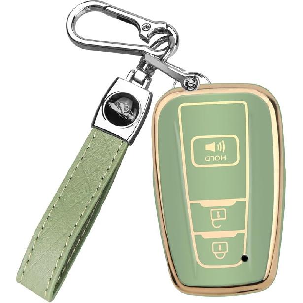 Für Toyota 4Runner Schlüsselanhängerhülle Mit Schlüsselring Kompatibel Mit 2016-2024 RAV4 Camry Prius Prado Highlander Avalon