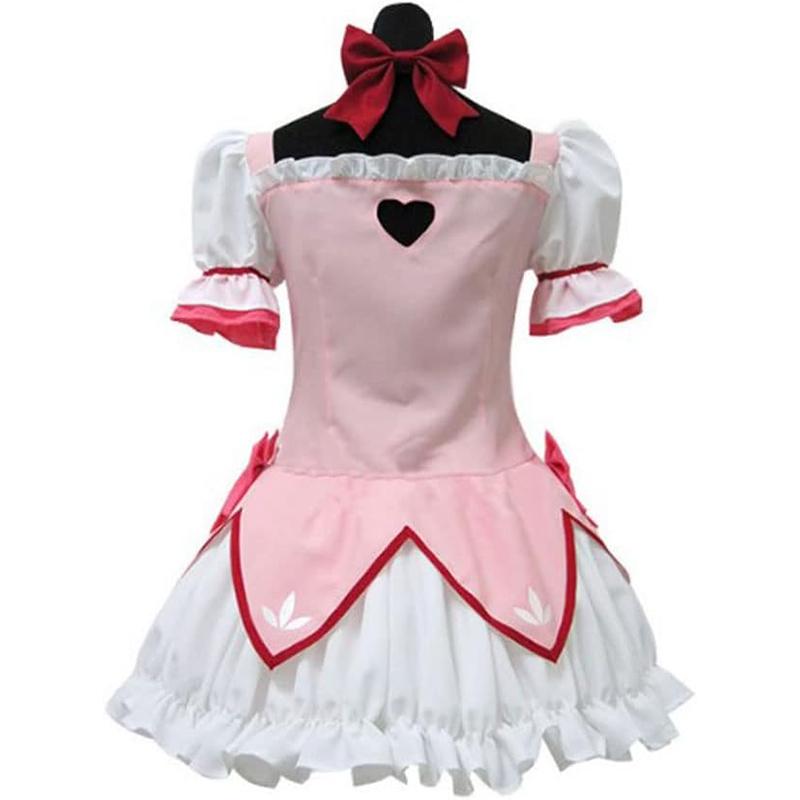Rosa Anime Cosplay Kleid, Magisches Mädchen Halloween Party Rollenspiel Kostüm Set