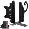Katten Boekensteunen Creatieve metalen boekensteun met katten thema Schattige Kat vorm Stopper Boeken display stand voor Thuis Boekenkast Slaapkamer