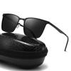 Men Women Polarized Discolouring Sunglasses Metal Square Frame Eyewear Retro Fishing Sun Glasses Outdoor Riding Driving Glasses