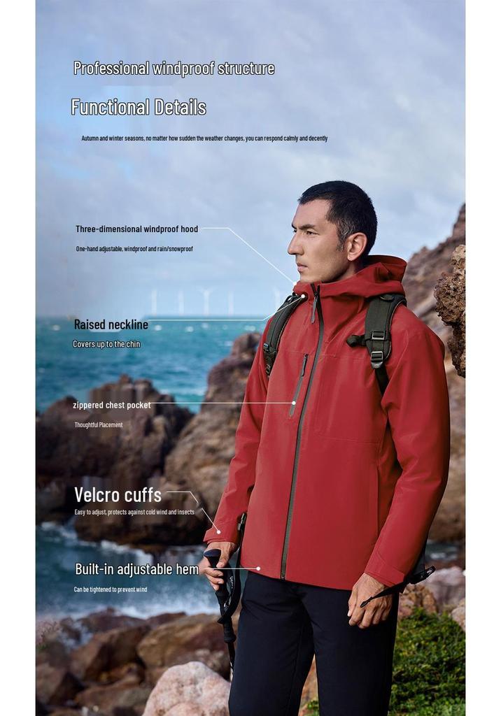 Customized Windproof/Waterproof Jacket with Logo Printing for Men & Women - Ideal for Corporate Group Purchases