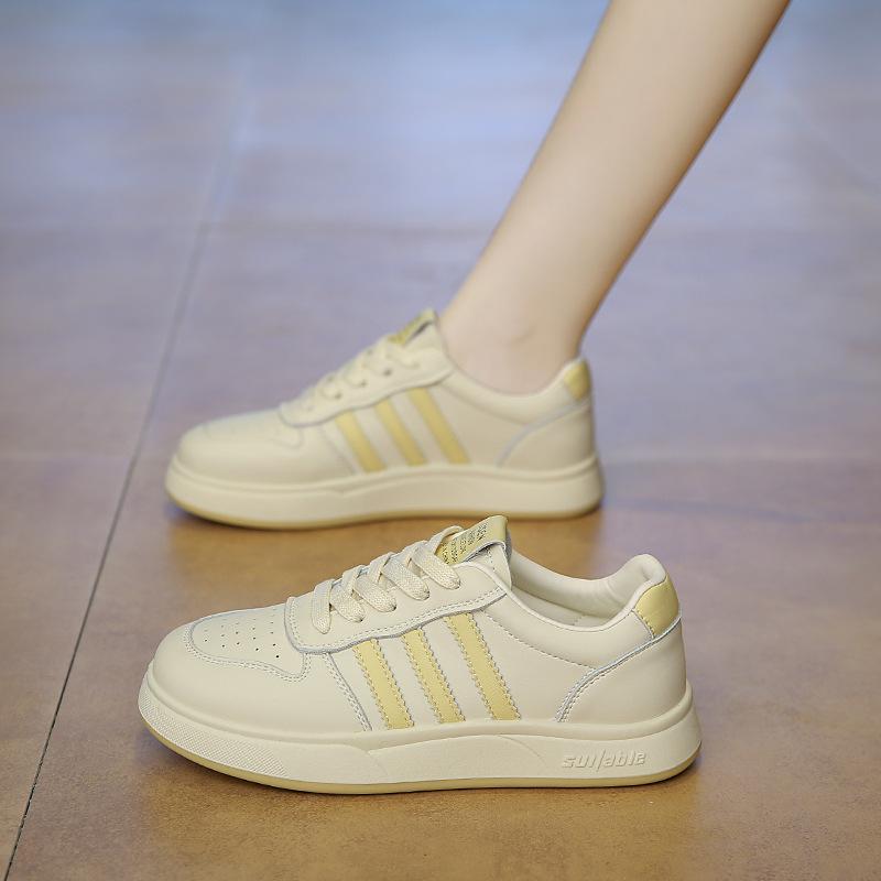 Little white shoes women's 2025 new board shoes popular shoes spring and autumn women's sports and leisure versatile student flat women's shoes