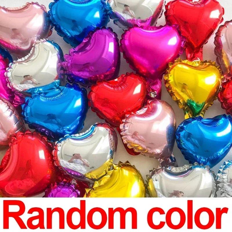 20/5pcs Heart Foil Balloon Mirror Aluminum Helium Balloon Globos for Kids Baby Shower Birthday Party Decoration Wedding Supplies