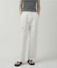 MOTT Buckle Cotton Pants - White
