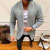 New Men's Knitted Sweatercoat Long Cardigan Fashion Casual Sweater Jacket Men Knit Trench Coat Autumn Streetwear Cardigan Man