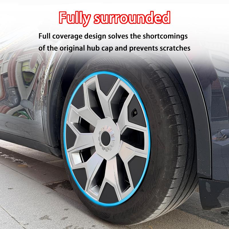 For Tesla New Model YL Launch 2026 4PCS Hub Cap Car Replacement Wheel Cap 19Inch Performance Automobile Hubcap Cover Accessories