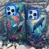 Space Ocean Whale Shark Phone Case For IPhone 16 15 14 Pro Max 13 11 12 Pro Max Mini 16 15 14 Plus Shockproof Laser Cover Fundas