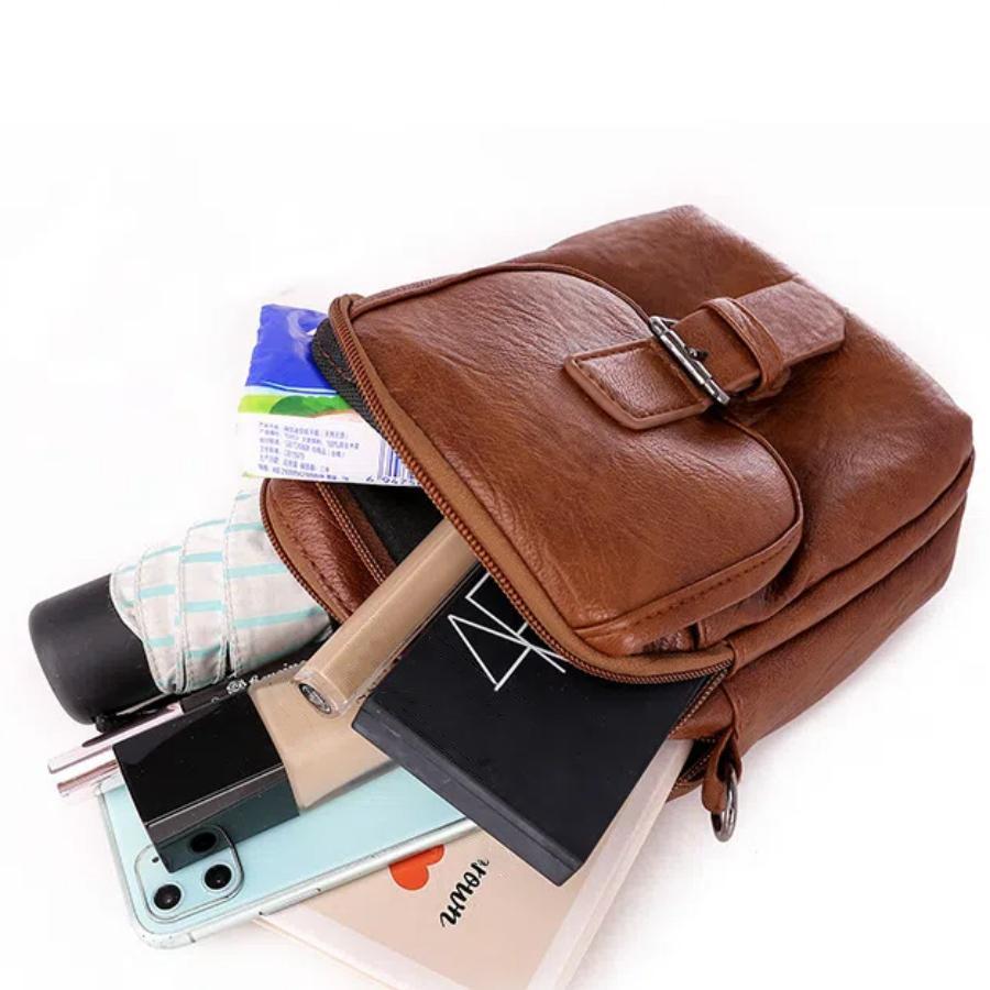 Vintage Women's Bag Versatile Practical Shoulder Bag Double Layer Large Capacity Women Crossbody Messenger Bags