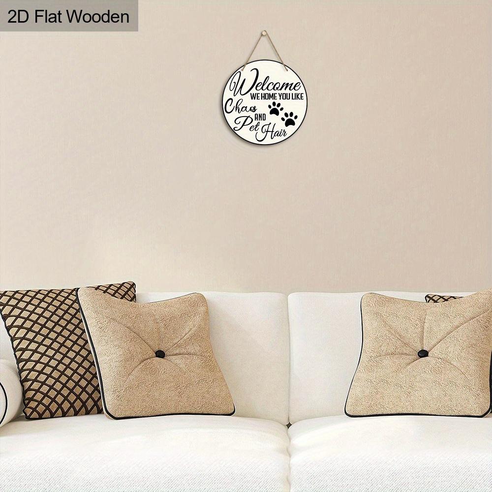 Rustykalny Drewniany Znak Powitalny - Prosta Dekoracyjna Tabliczka do Domu, Pokoju i Dekoracji Świątecznych, Do Użytku Wewnętrznego i Zewnętrznego