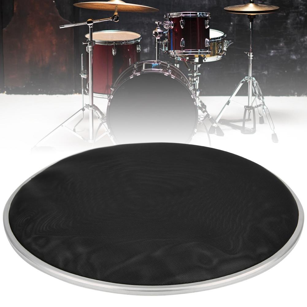 10 Inch Nylon Mesh Drum Head Silent Skin for Drum Set Percussion Instrument Parts Black