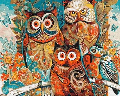Paint It! Owls 40x50 Painting By Numbers