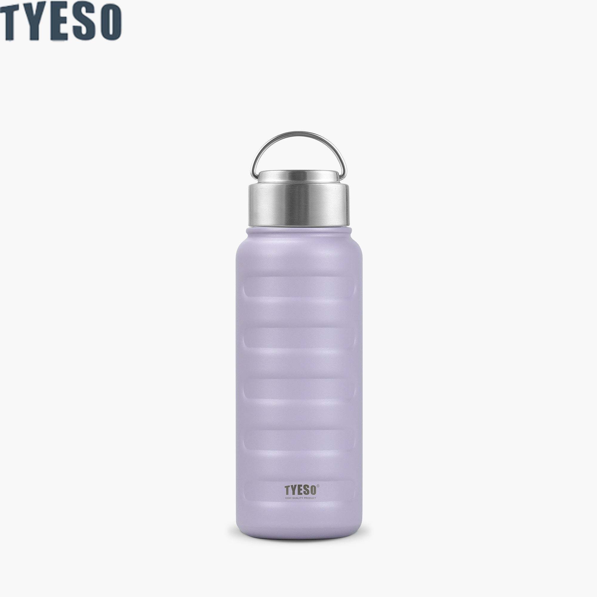 

Tyeso Double Thermal Water Bottle Stainless Steel Thermos Mug Portable Sport Vacuum Flask Large Capacity Tumbler Drinks Cup 360ML фіолетовий
