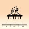 Metal Owl Bow Key Holder Wall Hook for Home Entryway Decor Storage