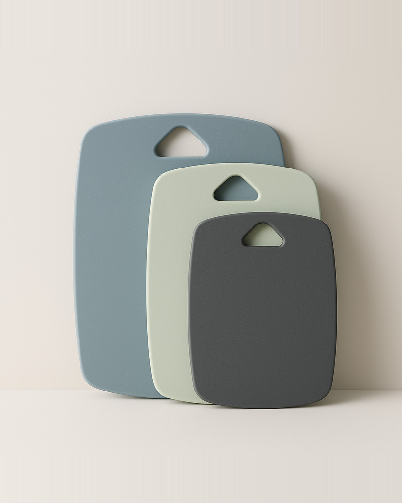 PP Plastic Baby Food Chopping Board Set - 3-Piece Kitchen Cutting Boards