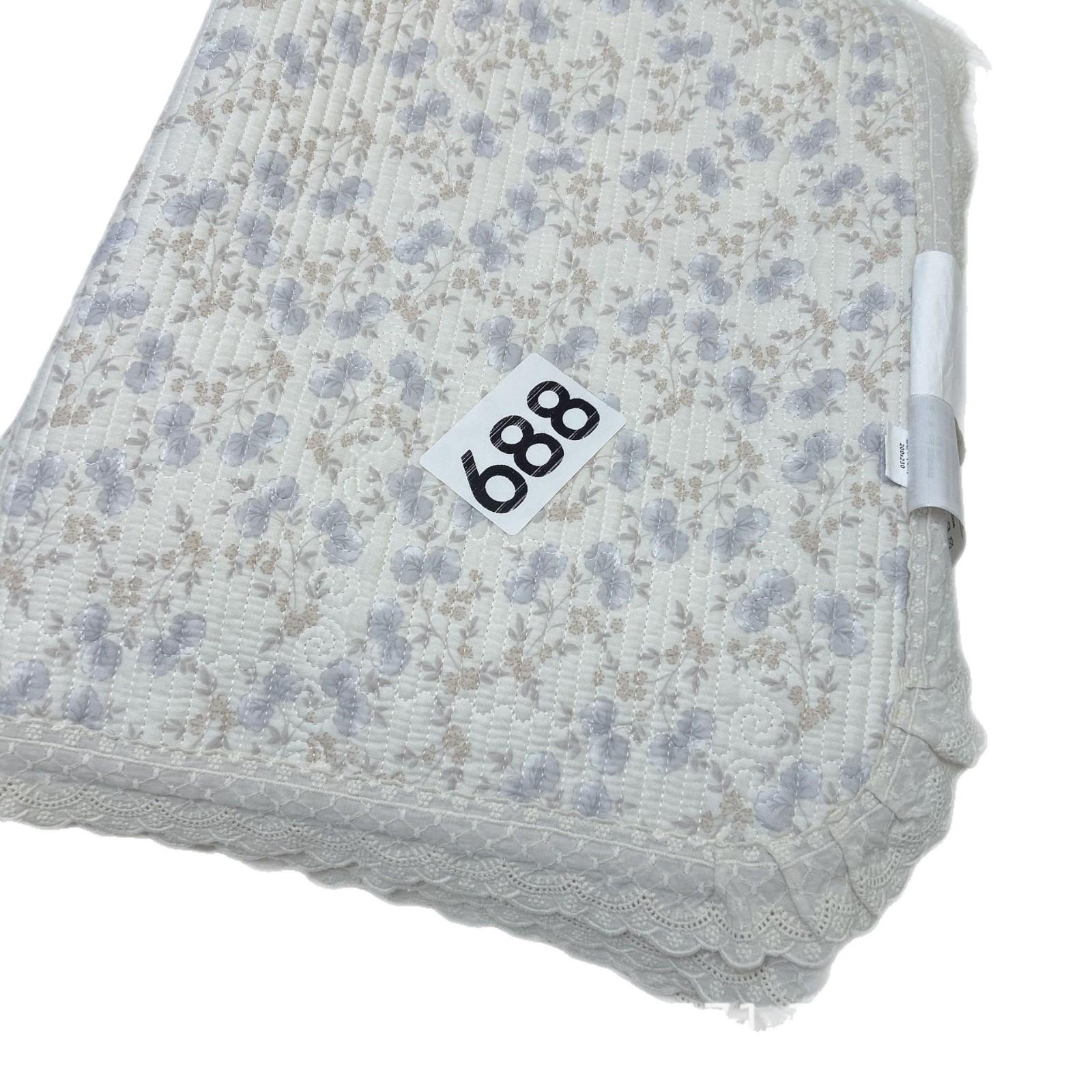 Printed Small Lace Trim Modal Bedspread - Double-Layer Gauze, Soft & Versatile for Summer Use Gauze Modal-684