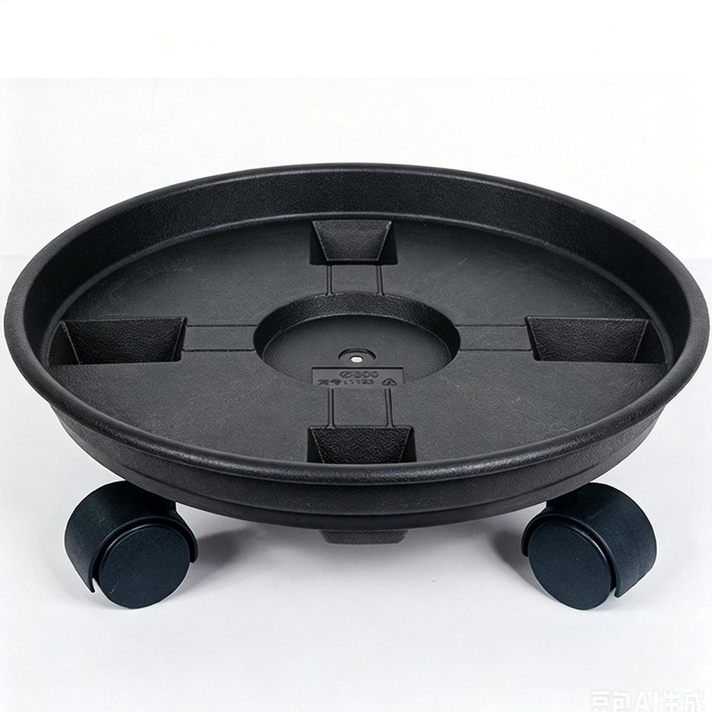 Universal Flower Pot Wheels Round Plastic Tray Heavy Duty Flower Pot Rack Plant Movable Rolling Potted Plant Stand With Rollers