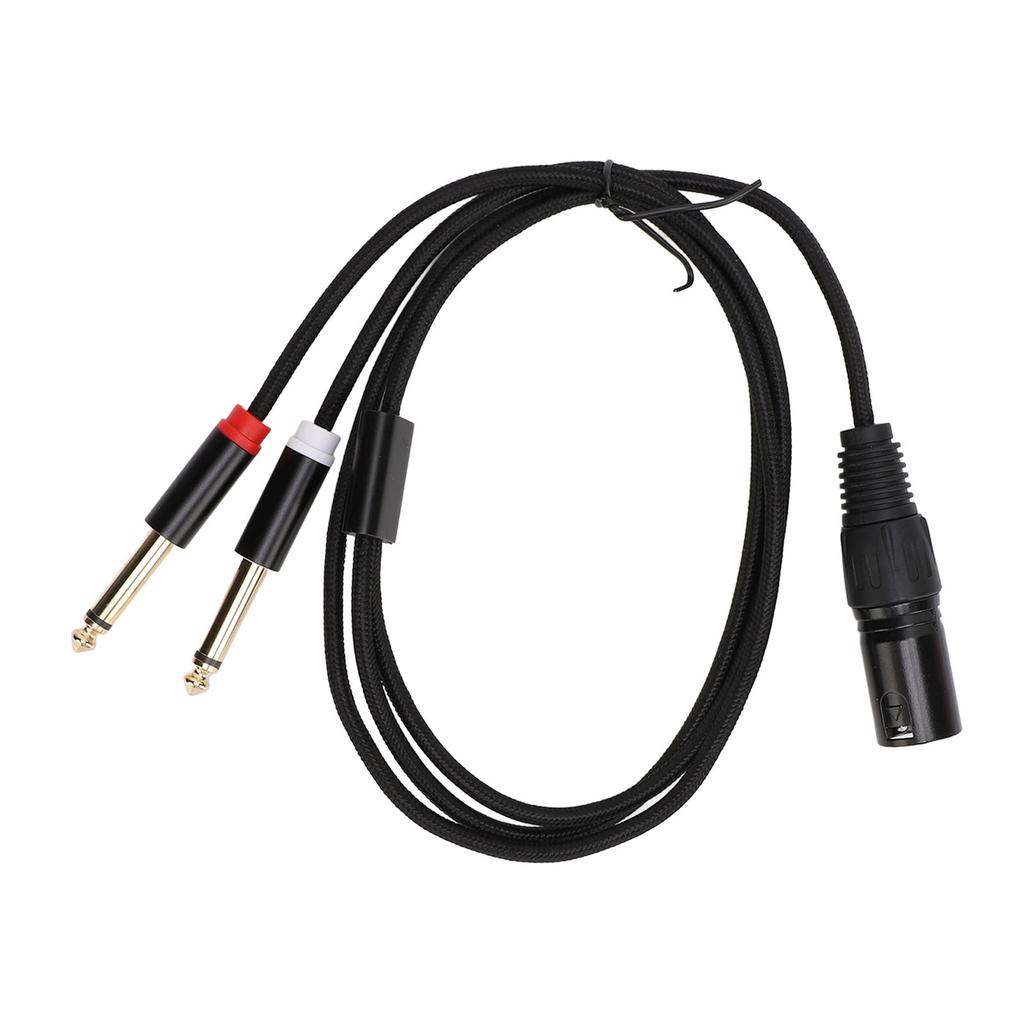 Dual 6,35 mm TS Stecker auf XLR 3-polig Stecker Kabel Dual 14 Zoll Mono auf XLR Y-Splitterkabel für