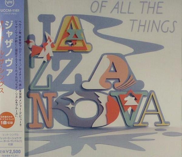 CD JAZZANOVA Of All The Things UCCM1161 VERVE 2008 Япония ObiJazz Б/у