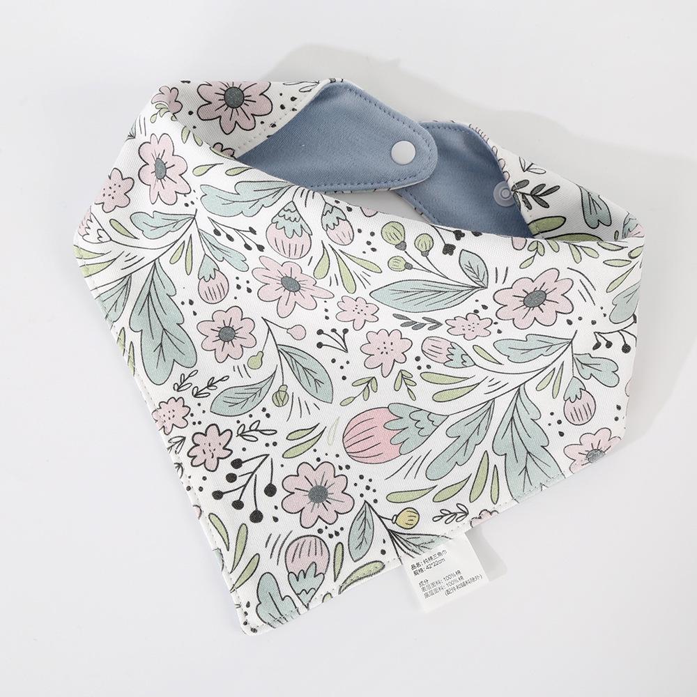 Korean Style Cotton Baby Bib - Double-Sided & Versatile for 0-2 Years