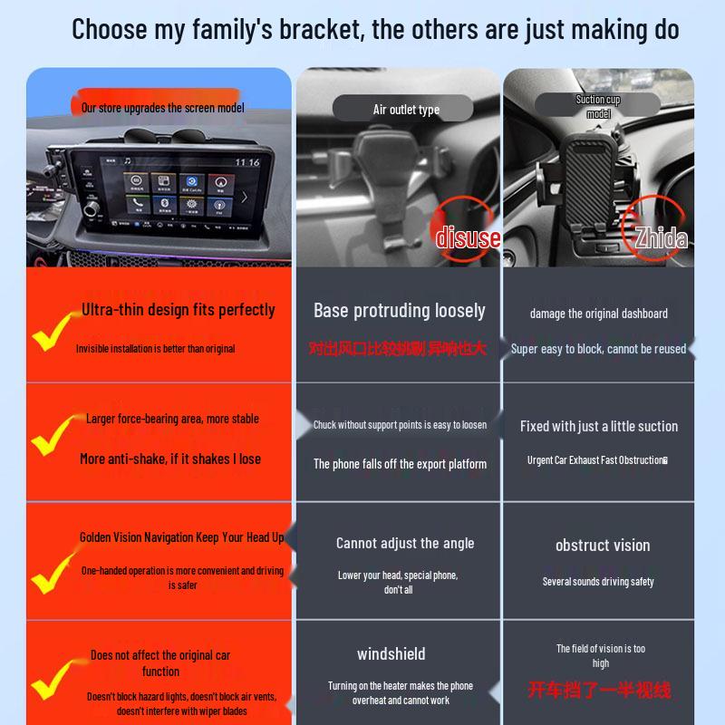 Uchwyt na telefon samochodowy NIO ET5/ET7 i akcesoria do modyfikacji wyświetlacza wewnętrznego