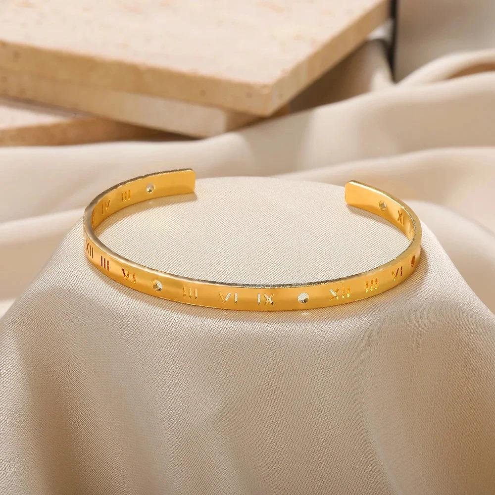 Titanium Steel Adjustable Bangle: Women s Durable, Fade-Resistant Open Cuff Bracelet