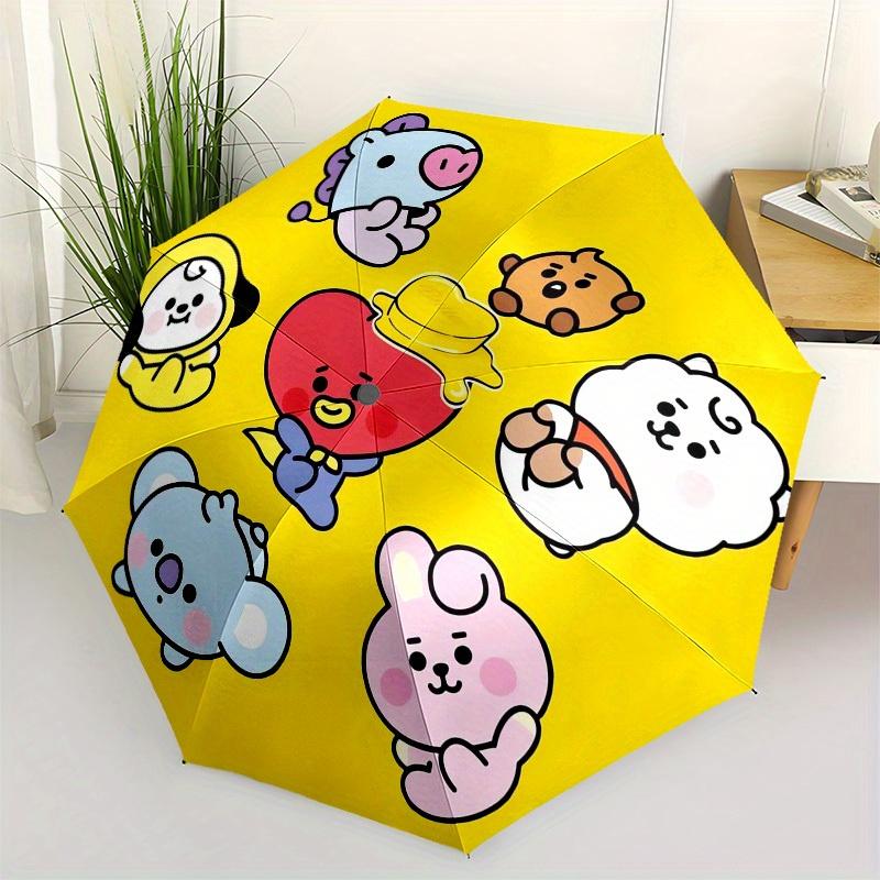 

1pc BT21 Character Collection Umbrella with Plastic Handle,Suitable for All Seasons Home Travel Outdoor UmbrellaM1268