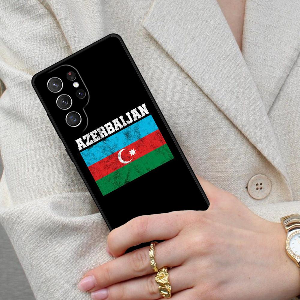 Azerbaijan Heart Love Flag Cell Phone Case for Samsung Galaxy S26 Ultra S25 S24 S23 S22 S21 S20 Note10 Cover