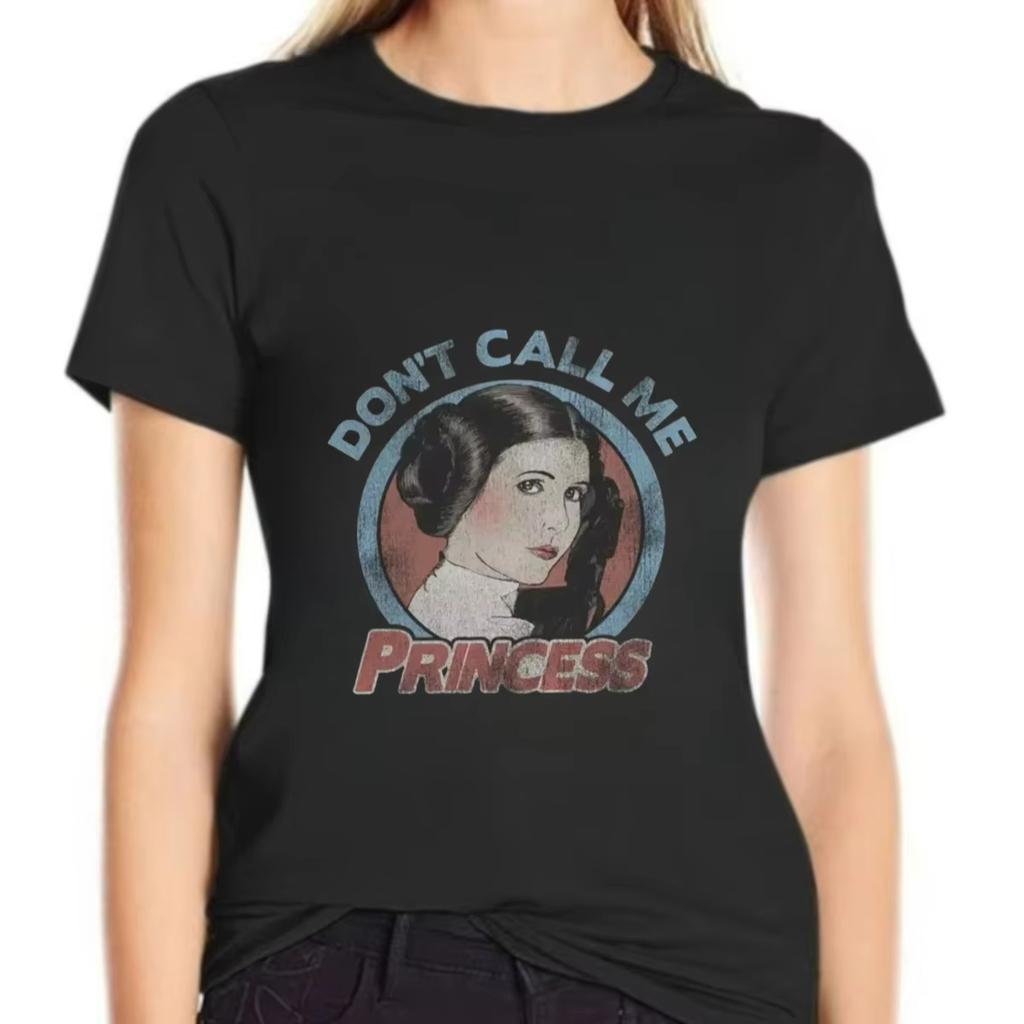 Dont Call Me Princess Stars War Awesome Summer Tees Short Sleeve T-Shirt Round Neck Tops Gift Idea Oversize Casual Tops Summer