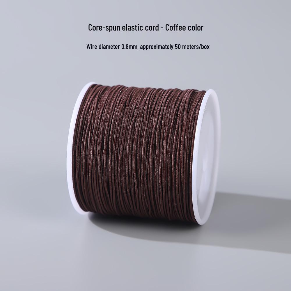 Colorful Core-Spun Elastic Cord for DIY Jewelry & Bodhi Bracelets - Wear-Resistant and Perfect for Knotting