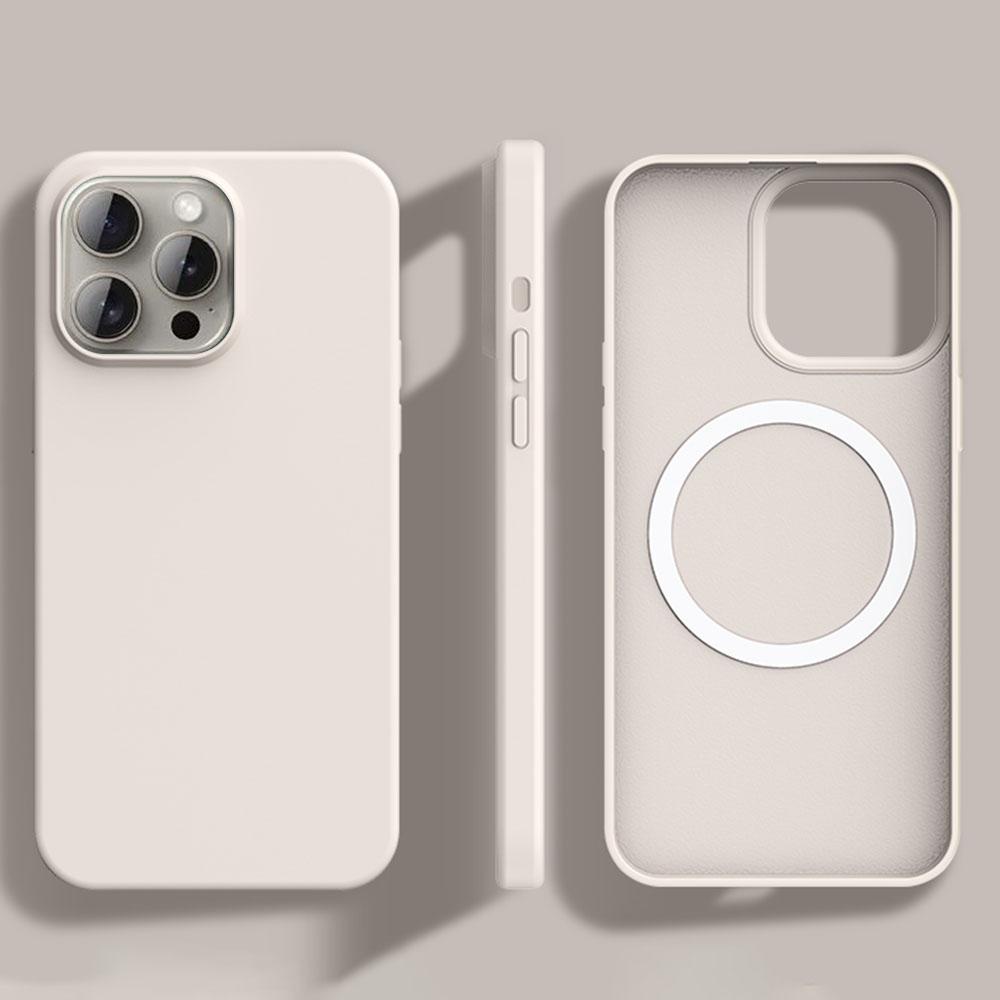 For iPhone 14 Pro Case Compatible with MagSafe Ultra Thin Liquid Silicone + PC Phone Cover