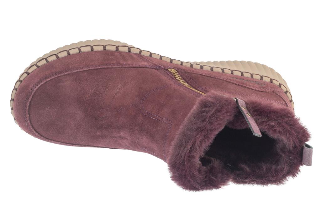 Skechers Wilshire Blvd - Fresh Zip, Womens Burgundy Winter Boots