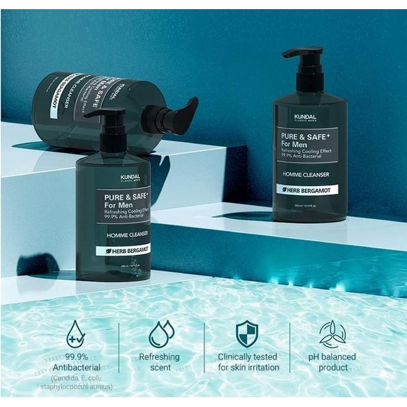 KUNDAL - Pure & Safe Cooling Homme Cleanser